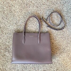 Kate Spade Eva Medium Top Zip Satchel in Light Walnut